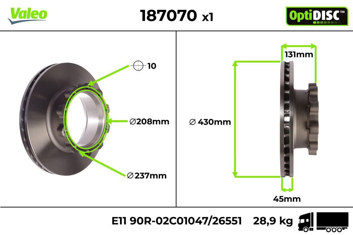 DISC0 FRENO SCANIA SERIE 4